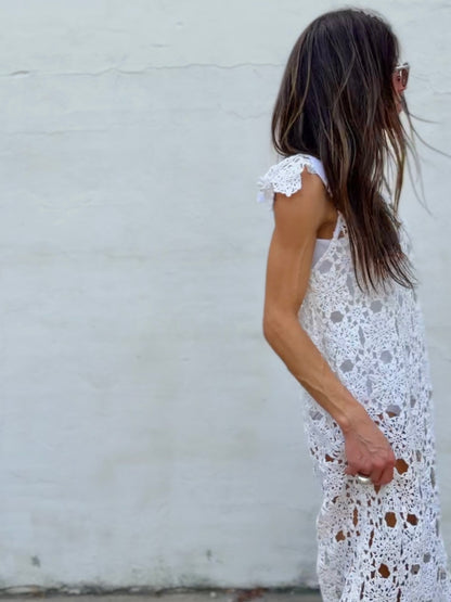Crochet Cap Sleeve Gown
