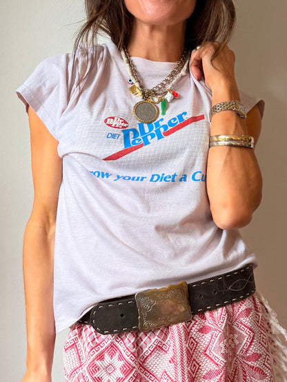 Vtg Diet Dr Pepper Single Stitch Tee