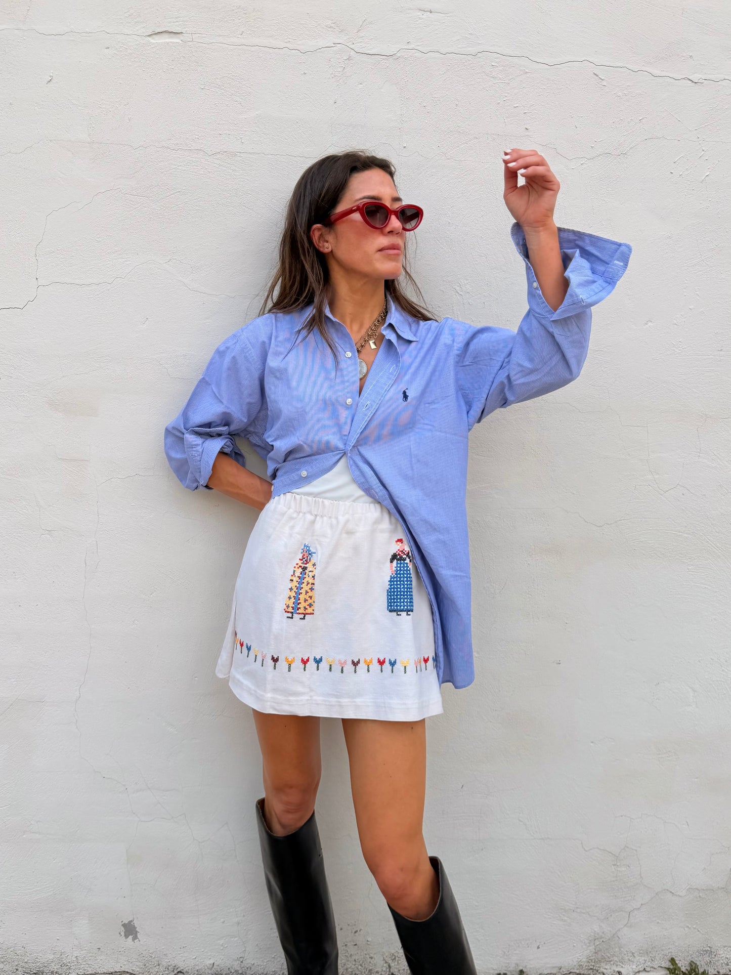 Scandi Folk Mini Skirt