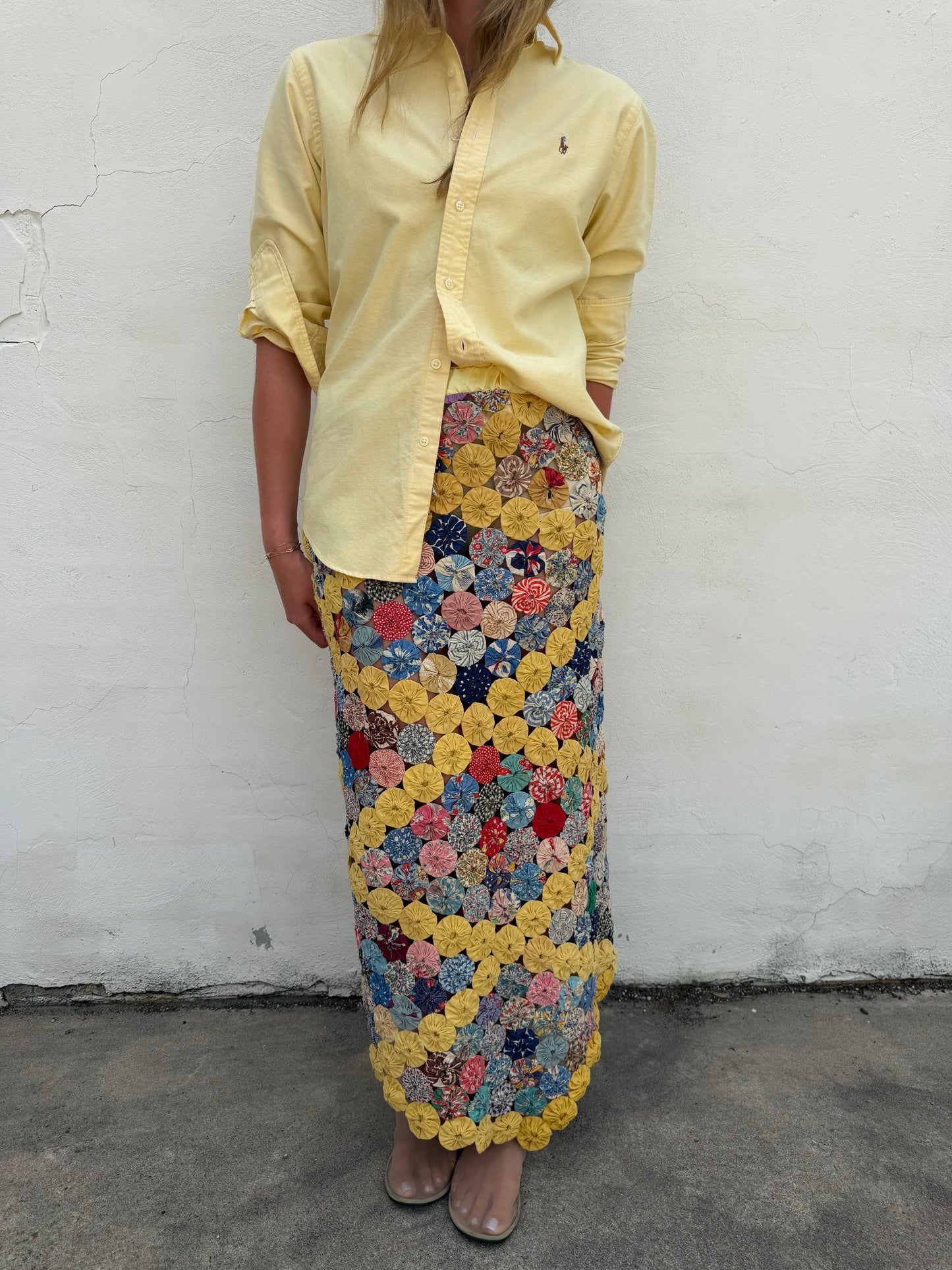 Yo-yo Maxi Skirt in Mango