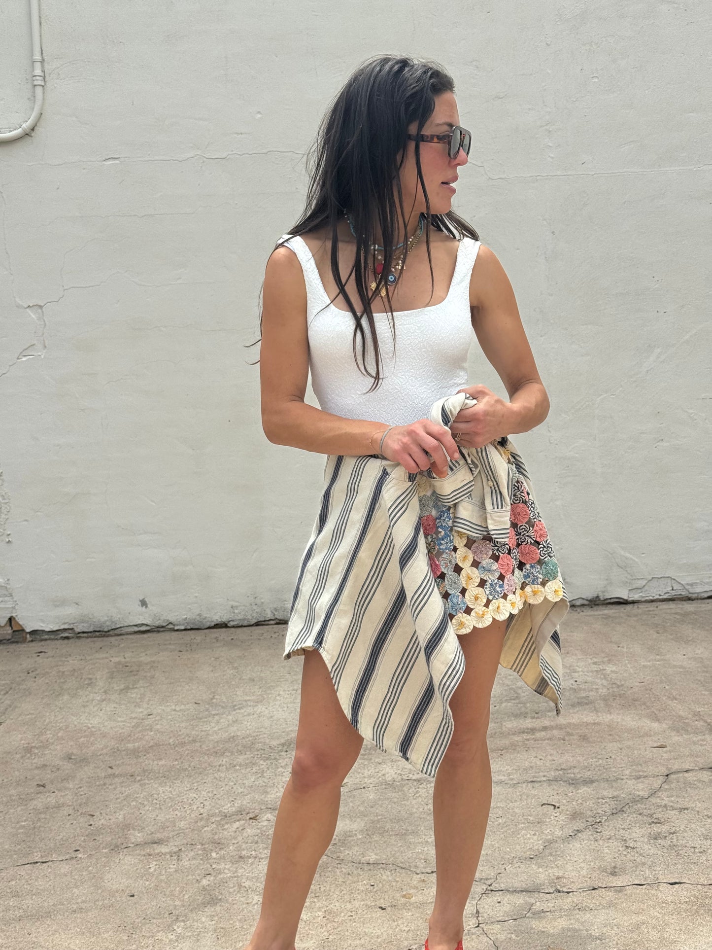 Yo-yo Mini Skirt Pink and Yellow