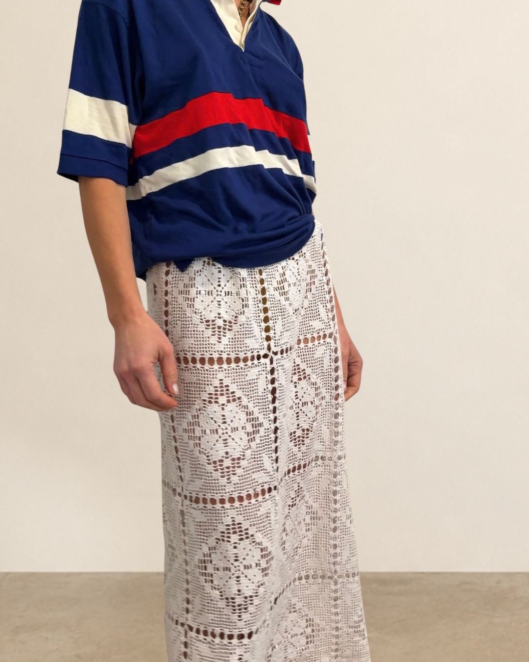 Vintage Striped Short Sleeve Rugby
