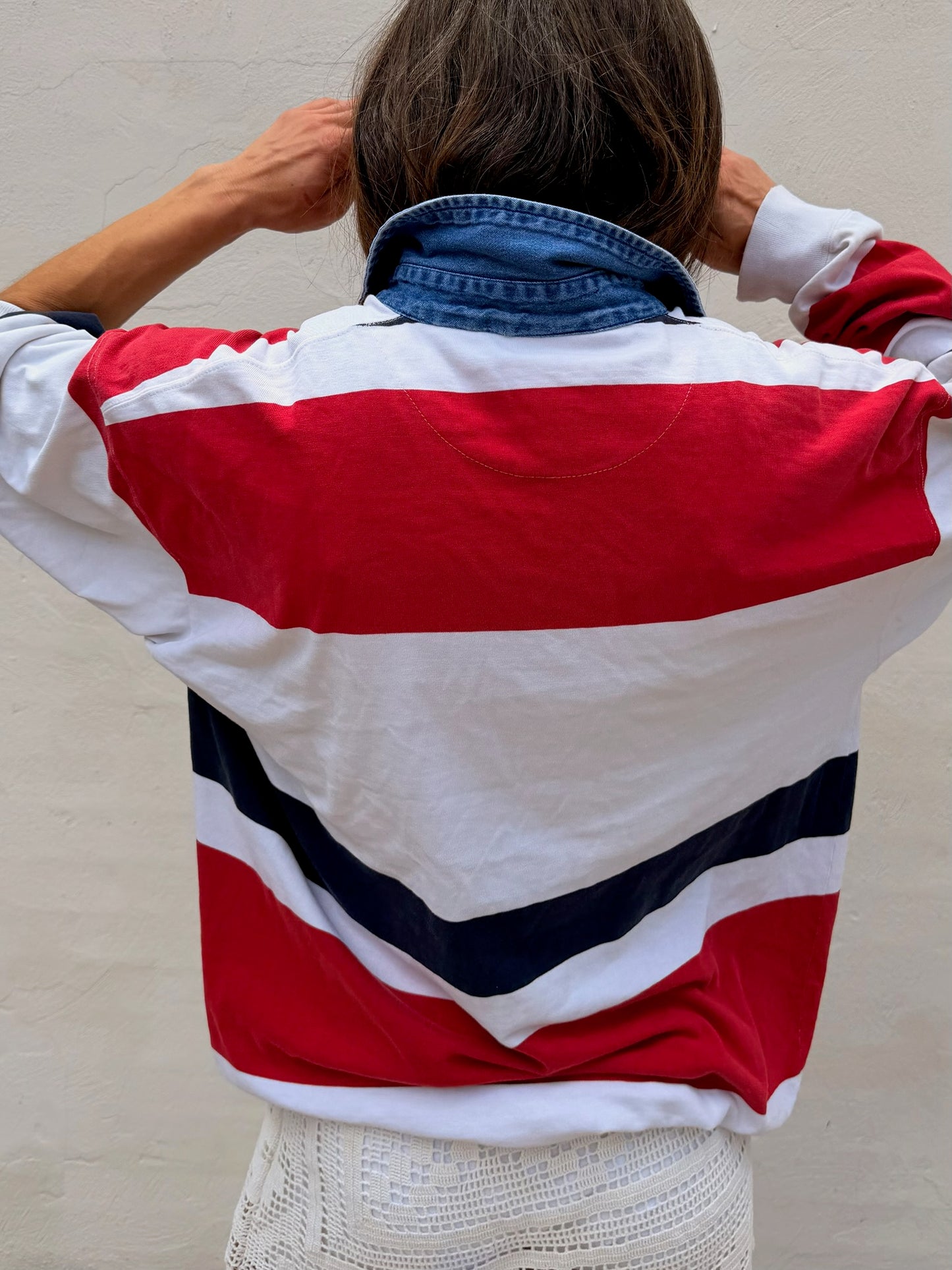 Rugby Red Navy w/ Denim