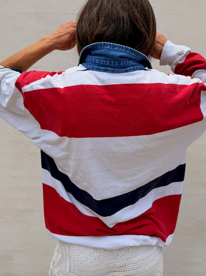 Rugby Red Navy w/ Denim