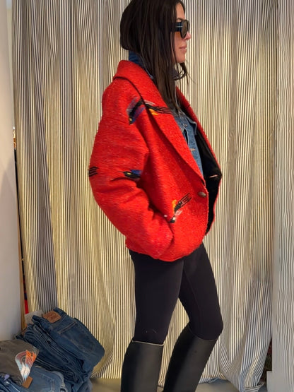 Red Chimayo Style Jacket