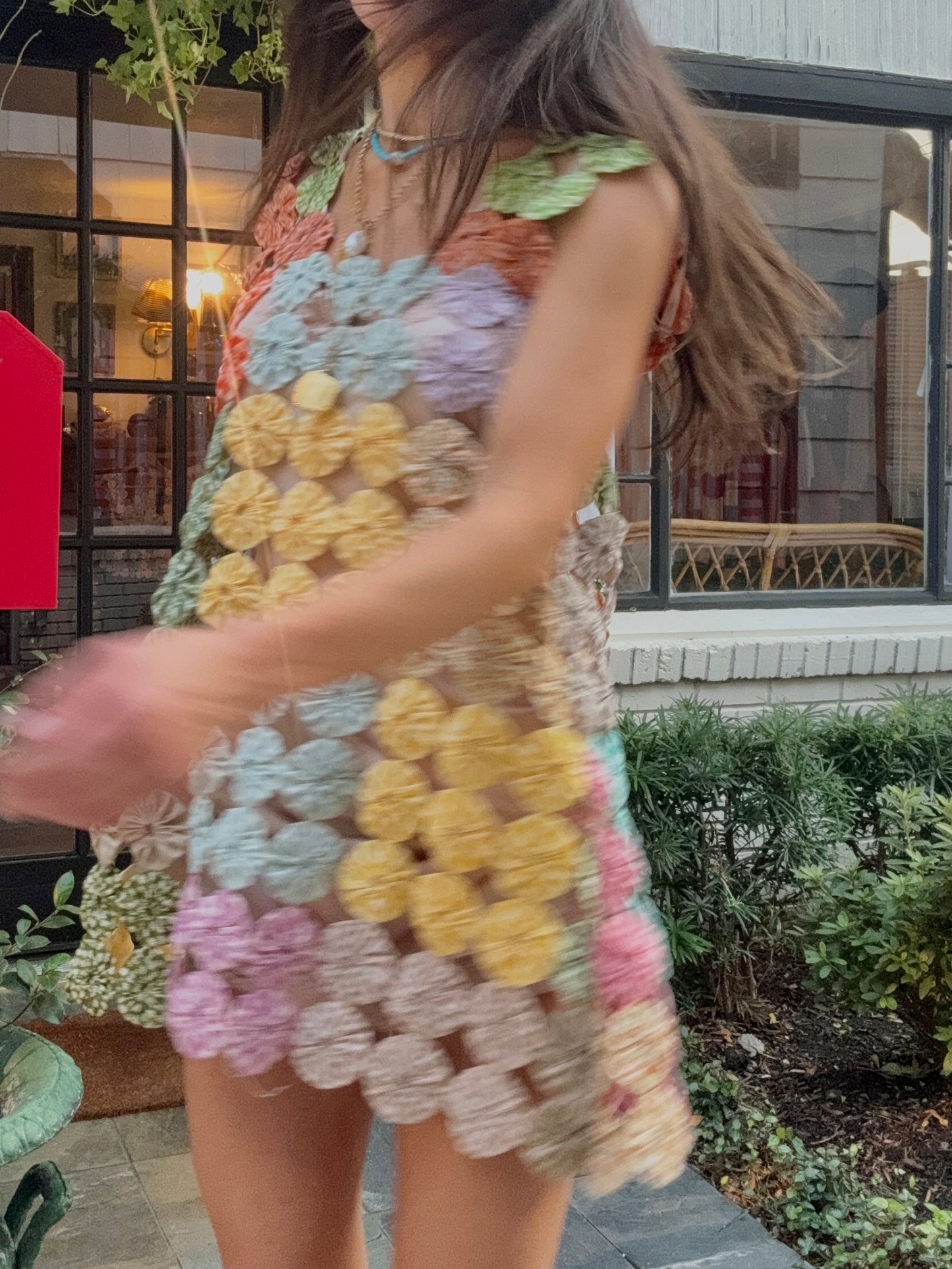 Yo-yo Mini Dress Candy