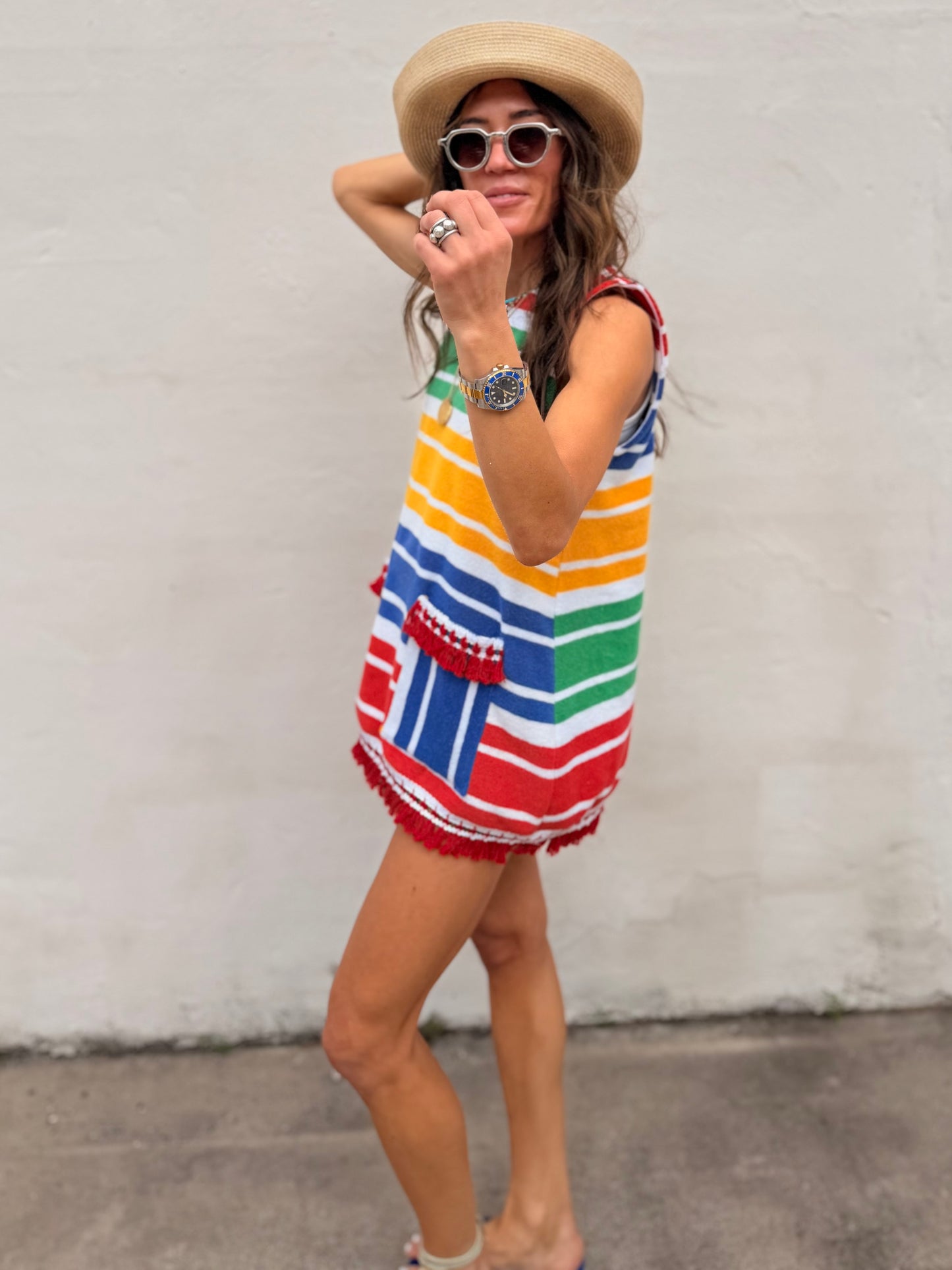Vintage Stripe Towel Dress Primary