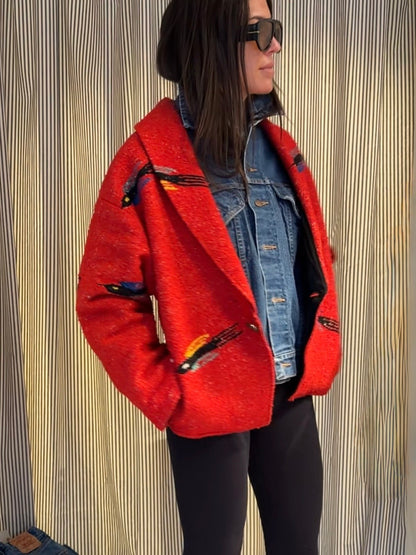 Red Chimayo Style Jacket