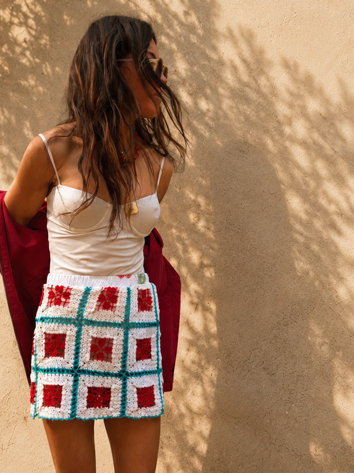Crochet Mini Skirt USA