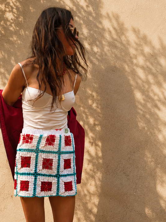 Crochet Mini Skirt USA