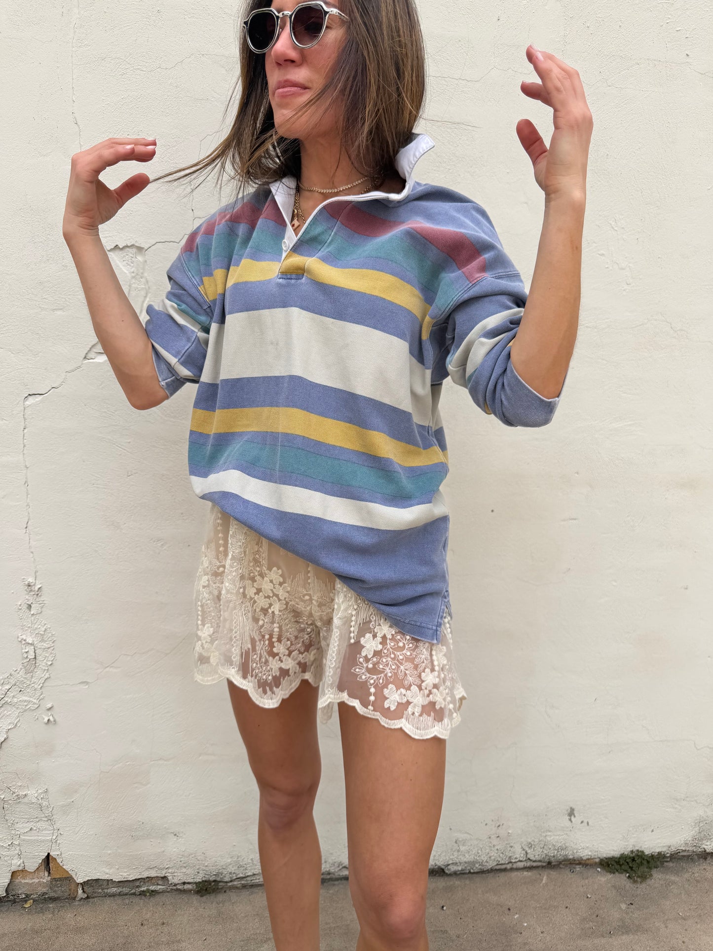 Perfect Sun Faded Stripe Rugby