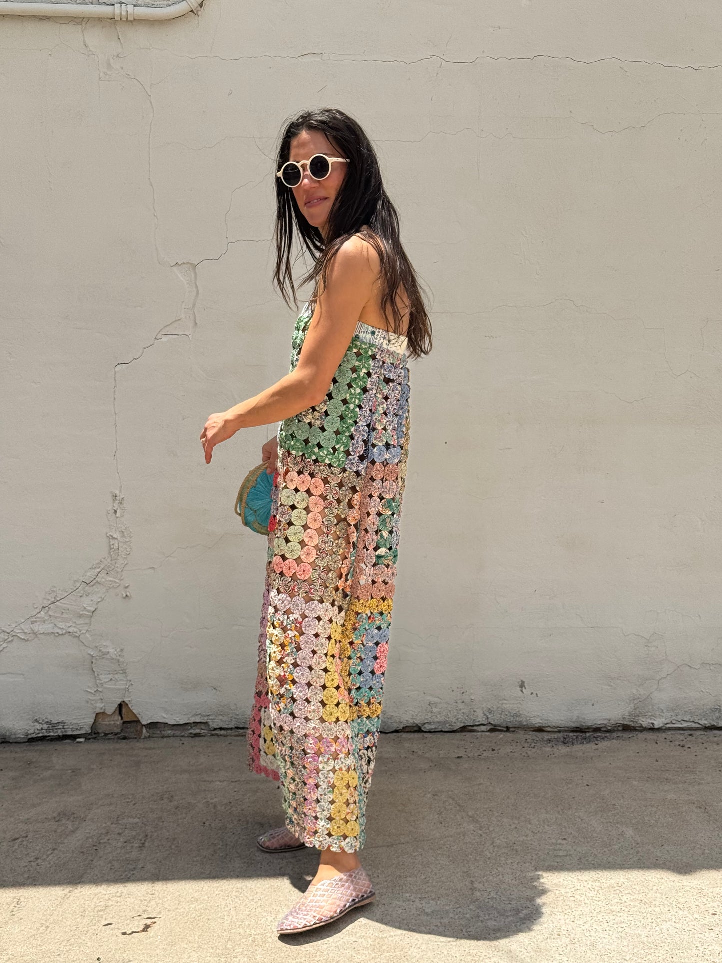 Yo-yo Strapless Maxi Dress