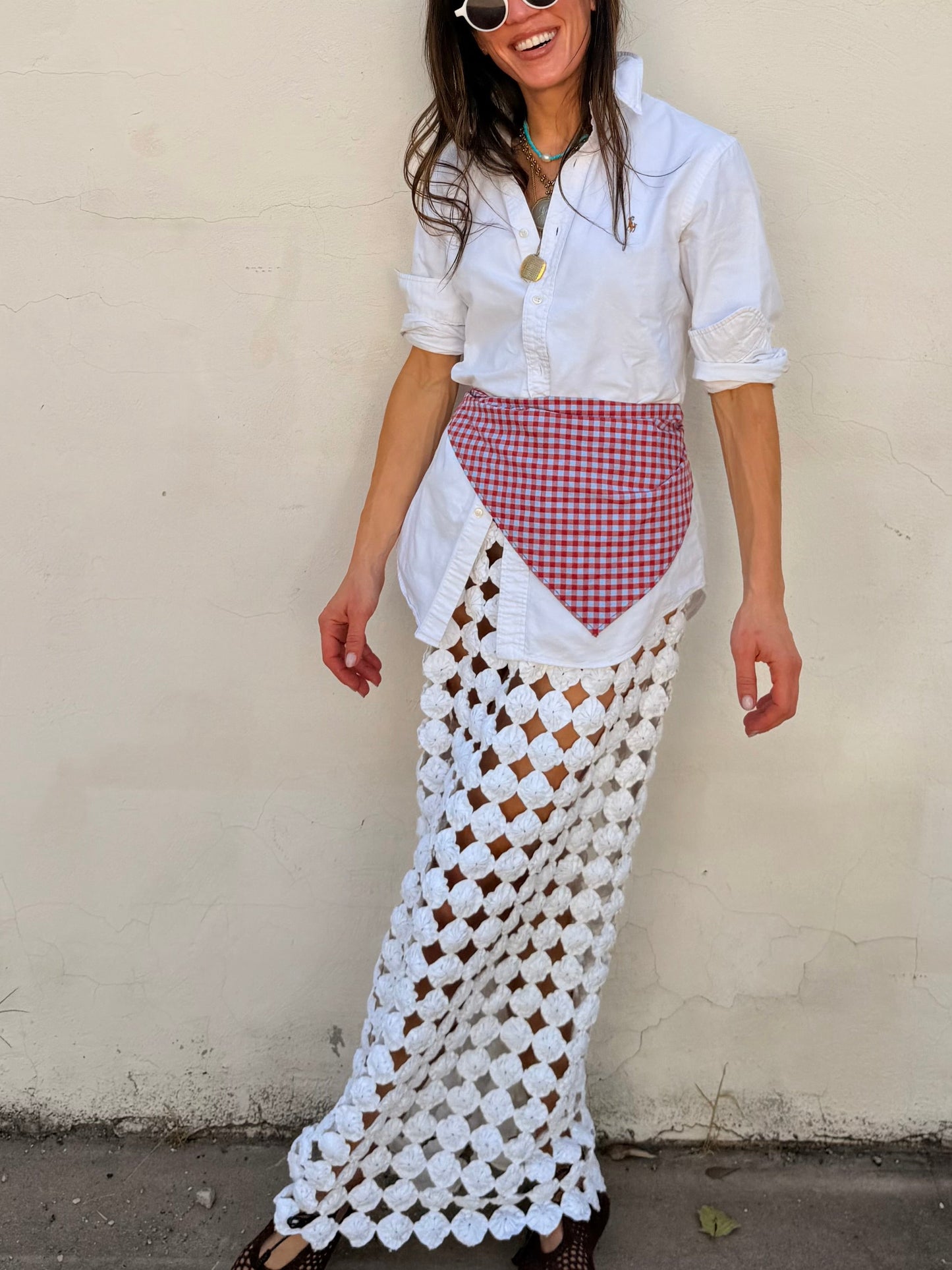 Yoyo Maxi Skirt White