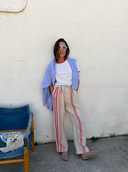 Ralph Lauren Linen Stripe Pant