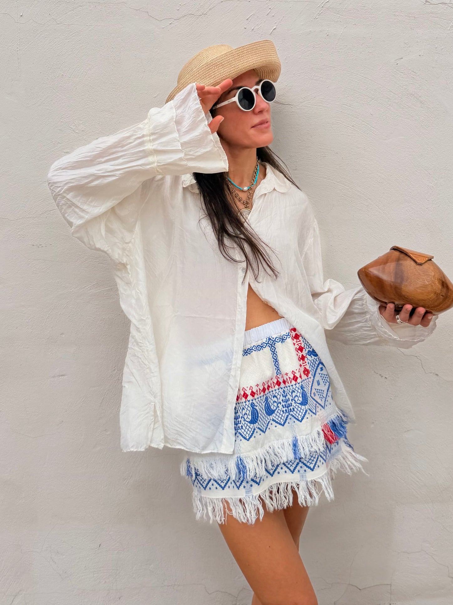 European Folk Textile Mini Skirt