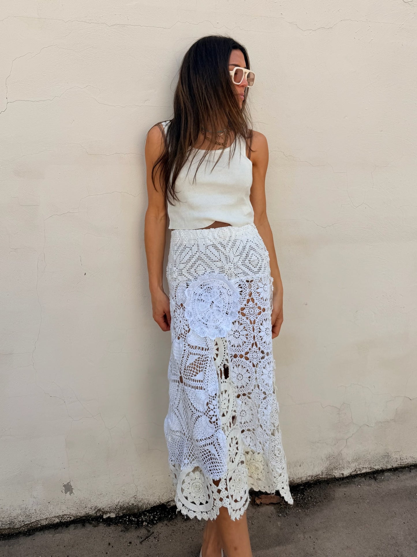 Mixed Crochet Skirt