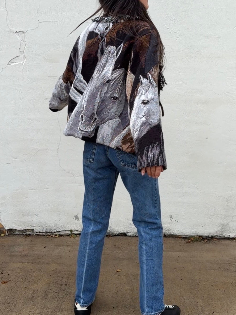 Horse Tapestry Cardigan