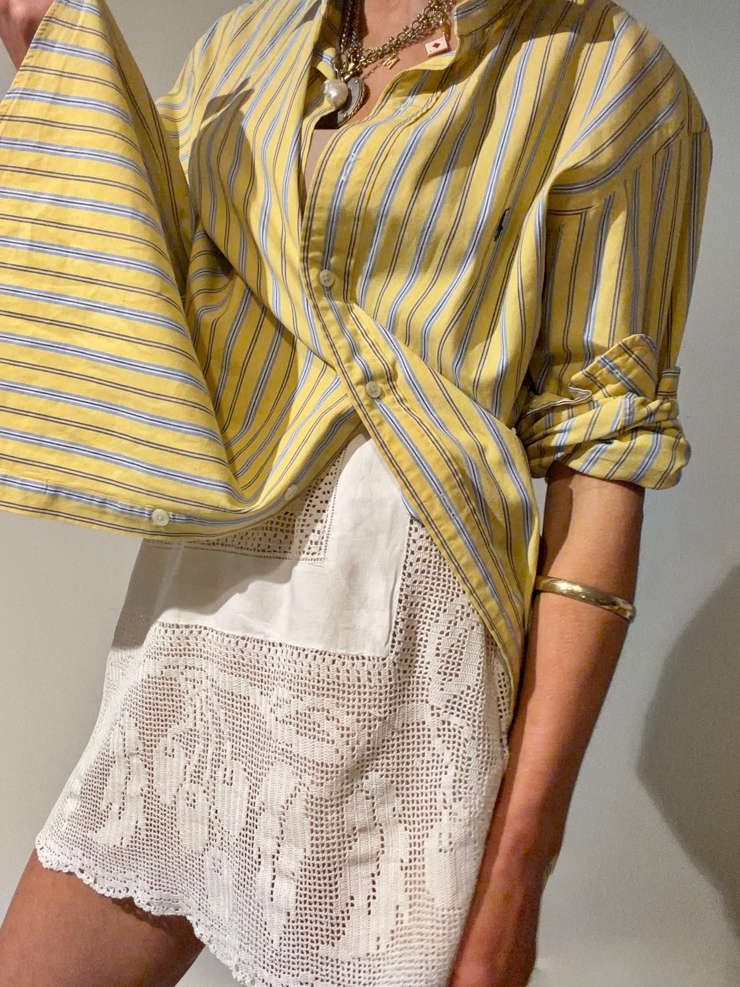 Linen and Crochet Mini