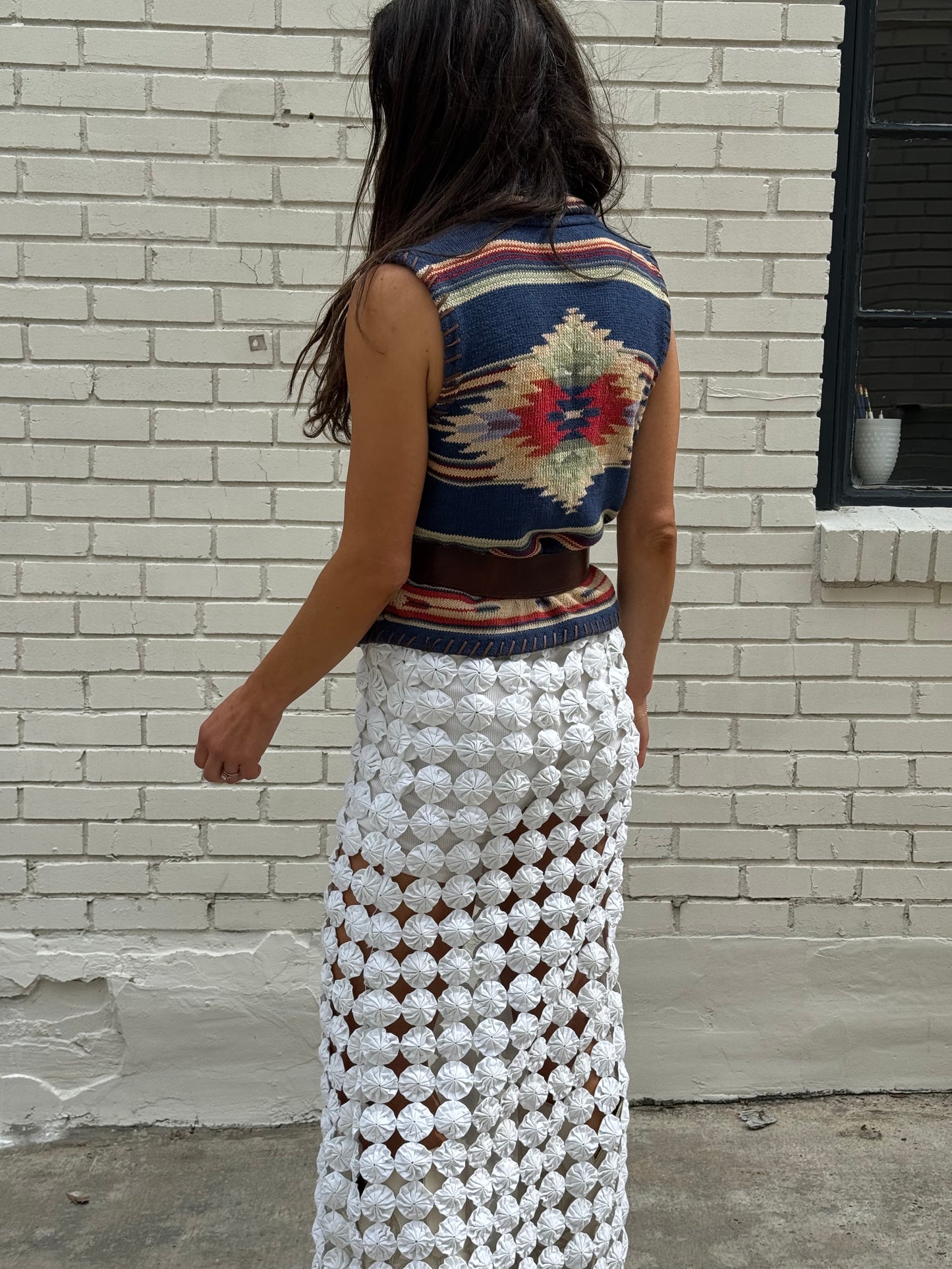 Ralph Lauren 90s Southwestern Vest Cotton