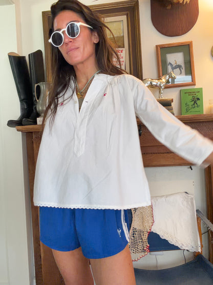 Antique Edwardian Hand-Sewn Blouse
Circa 1895–1910