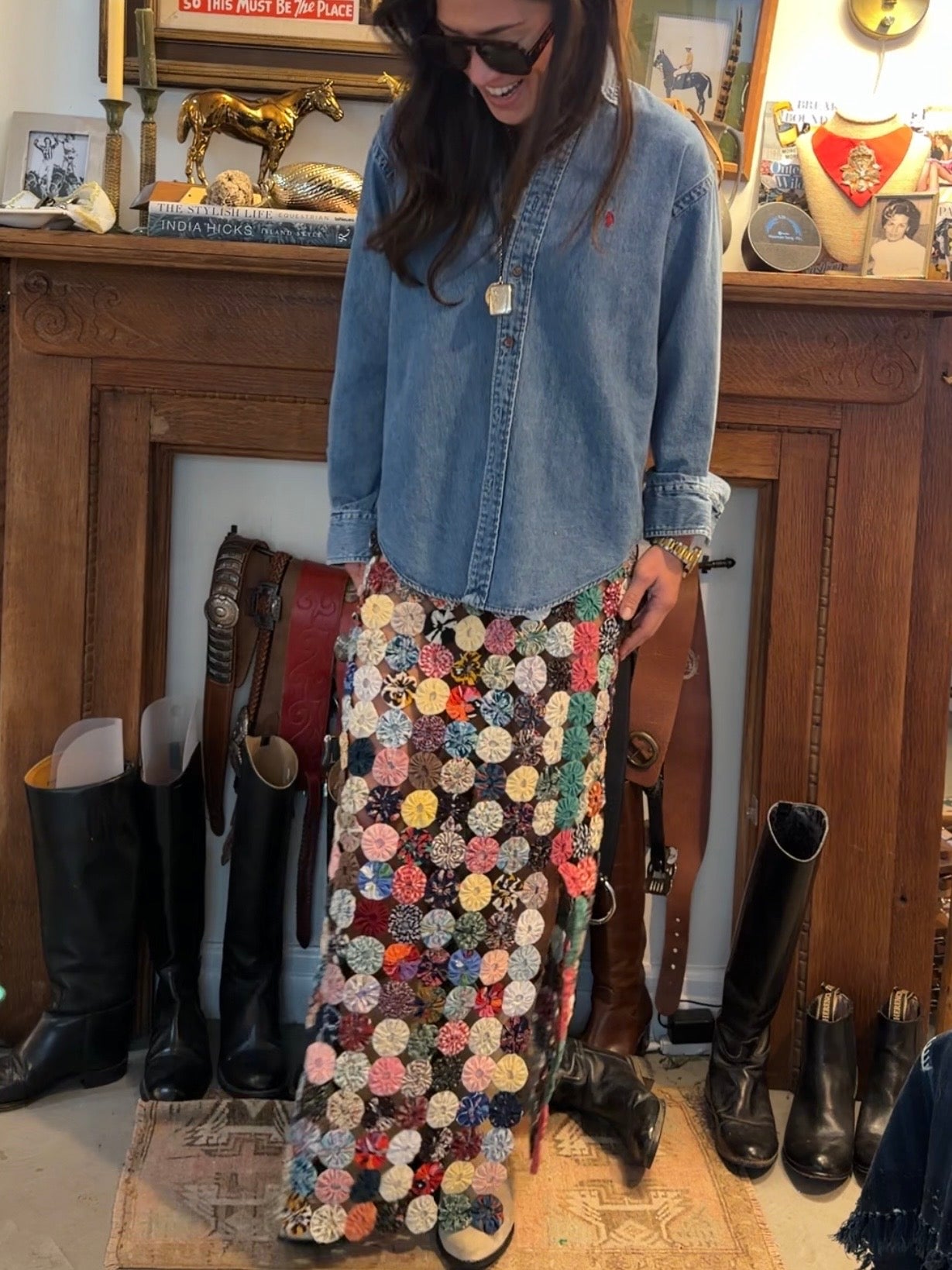 Yo-yo Maxi Skirt Multi Jewel