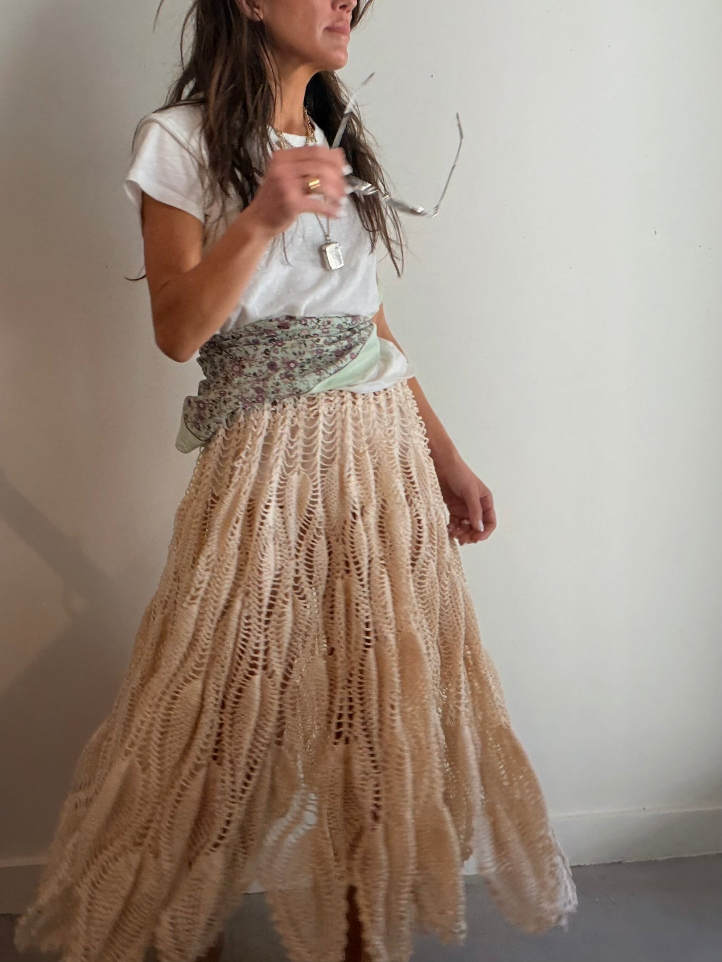 Full Crochet Midi Skirt