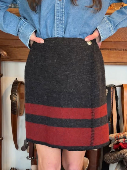 Ralph Lauren Wool Wrap Skirt