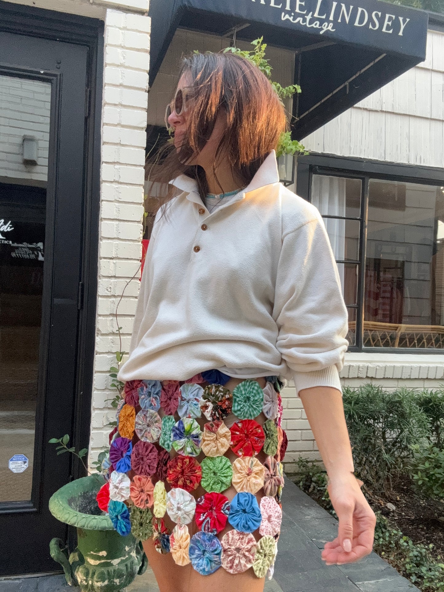 Cotton Polo Knit Ivory
