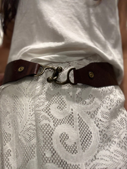 Horsebit Brown Belt
