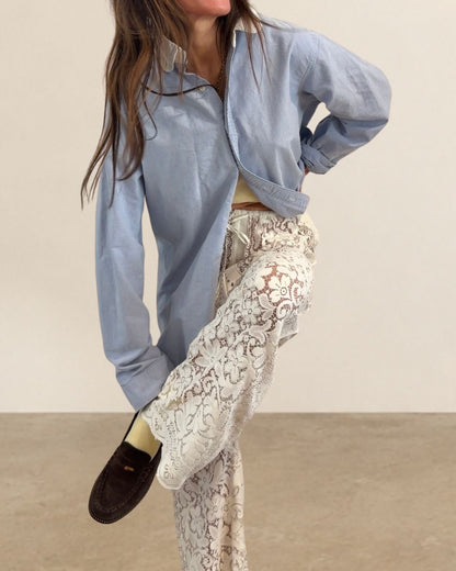 Lace Drawstring Pants