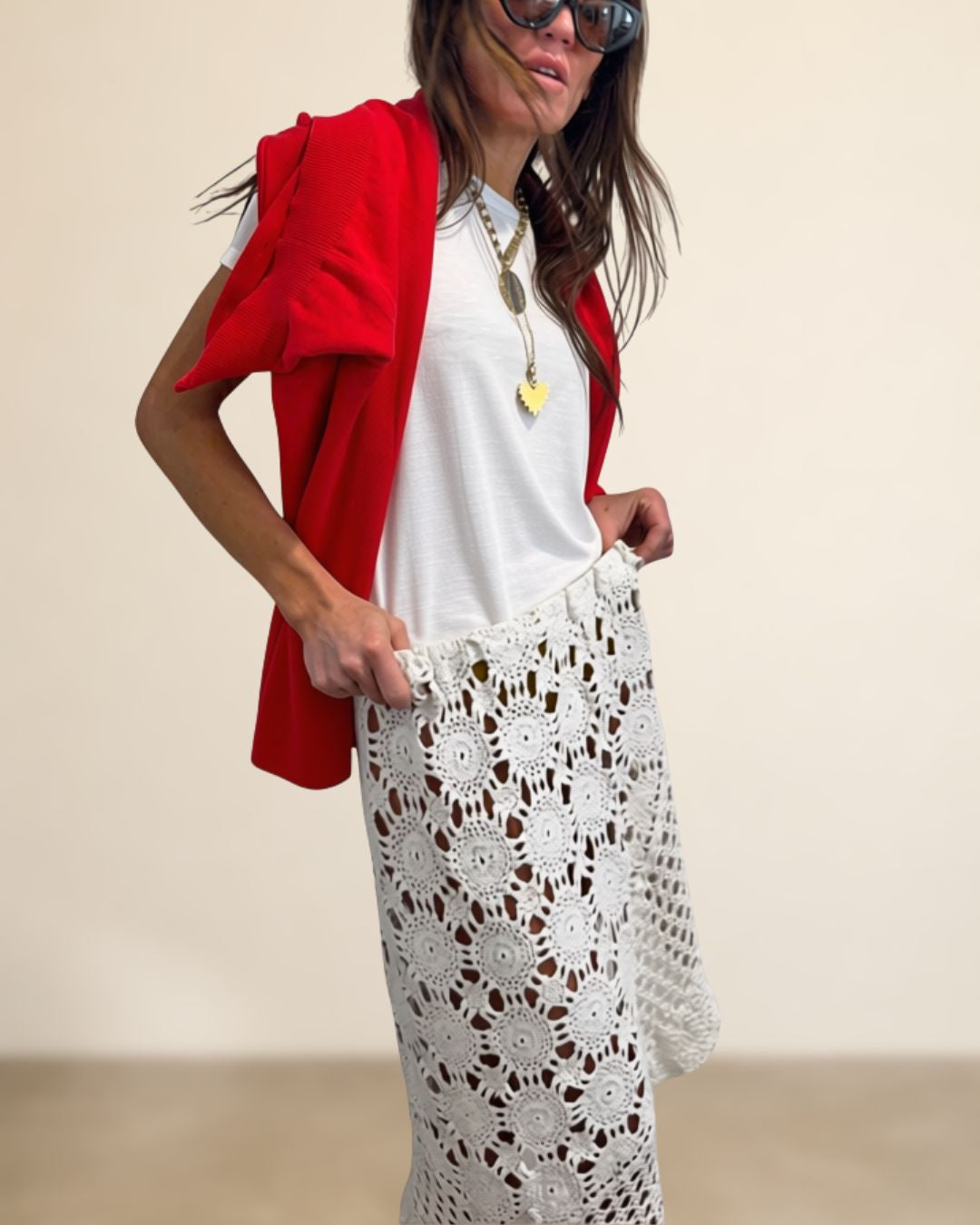 Reworked Asymmetrical Crochet Skirt