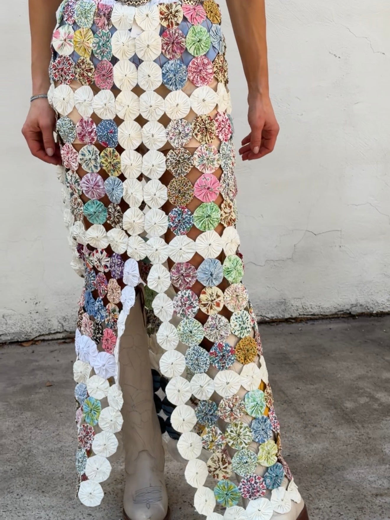 Yoyo Maxi Skirt in Peep