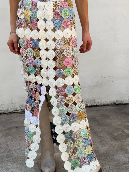 Yoyo Maxi Skirt in Peep