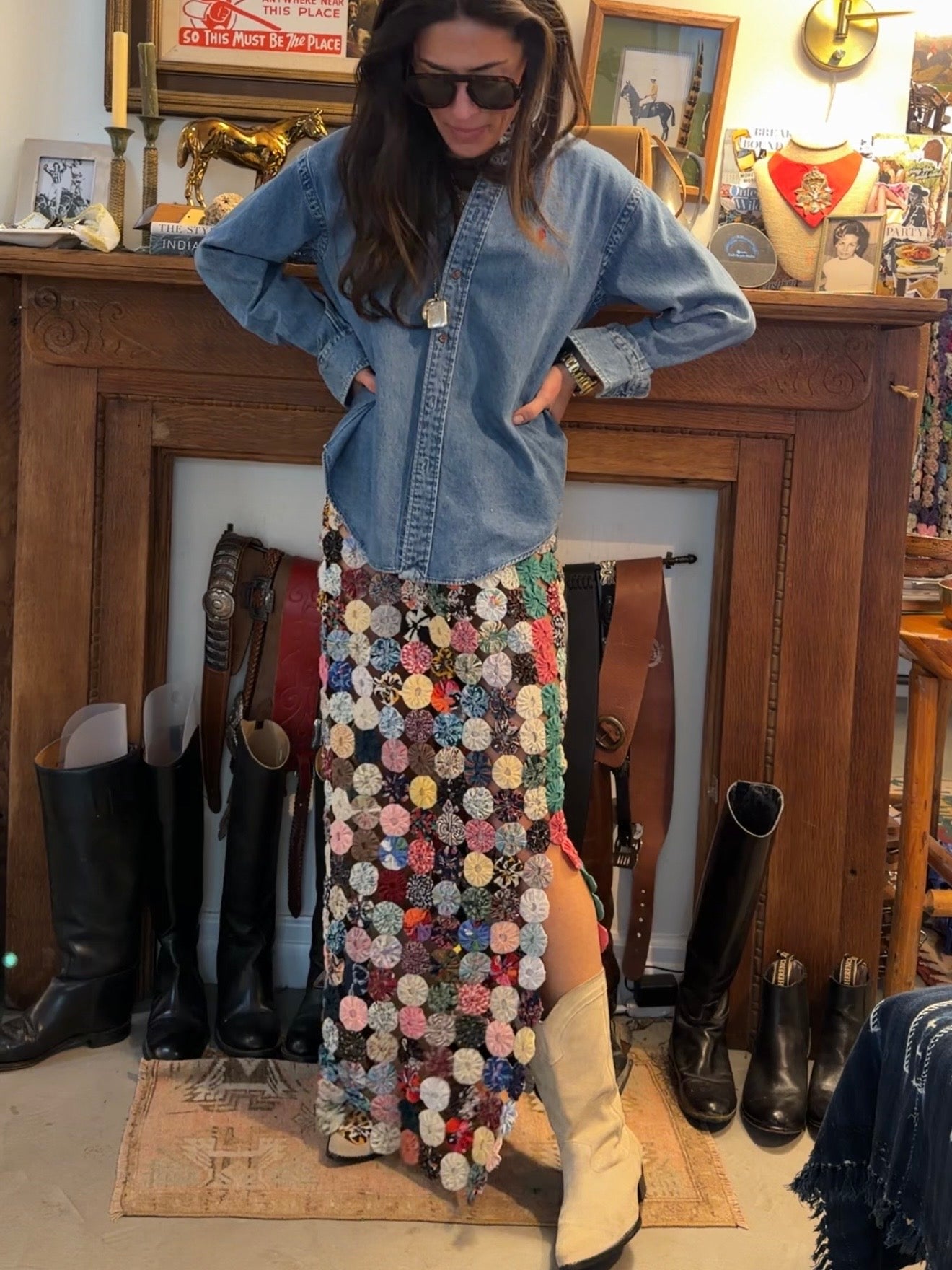 Yo-yo Maxi Skirt Multi Jewel