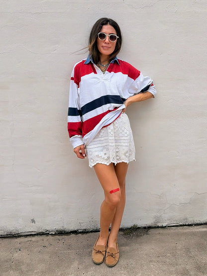 Crochet Lace Mini Skirt