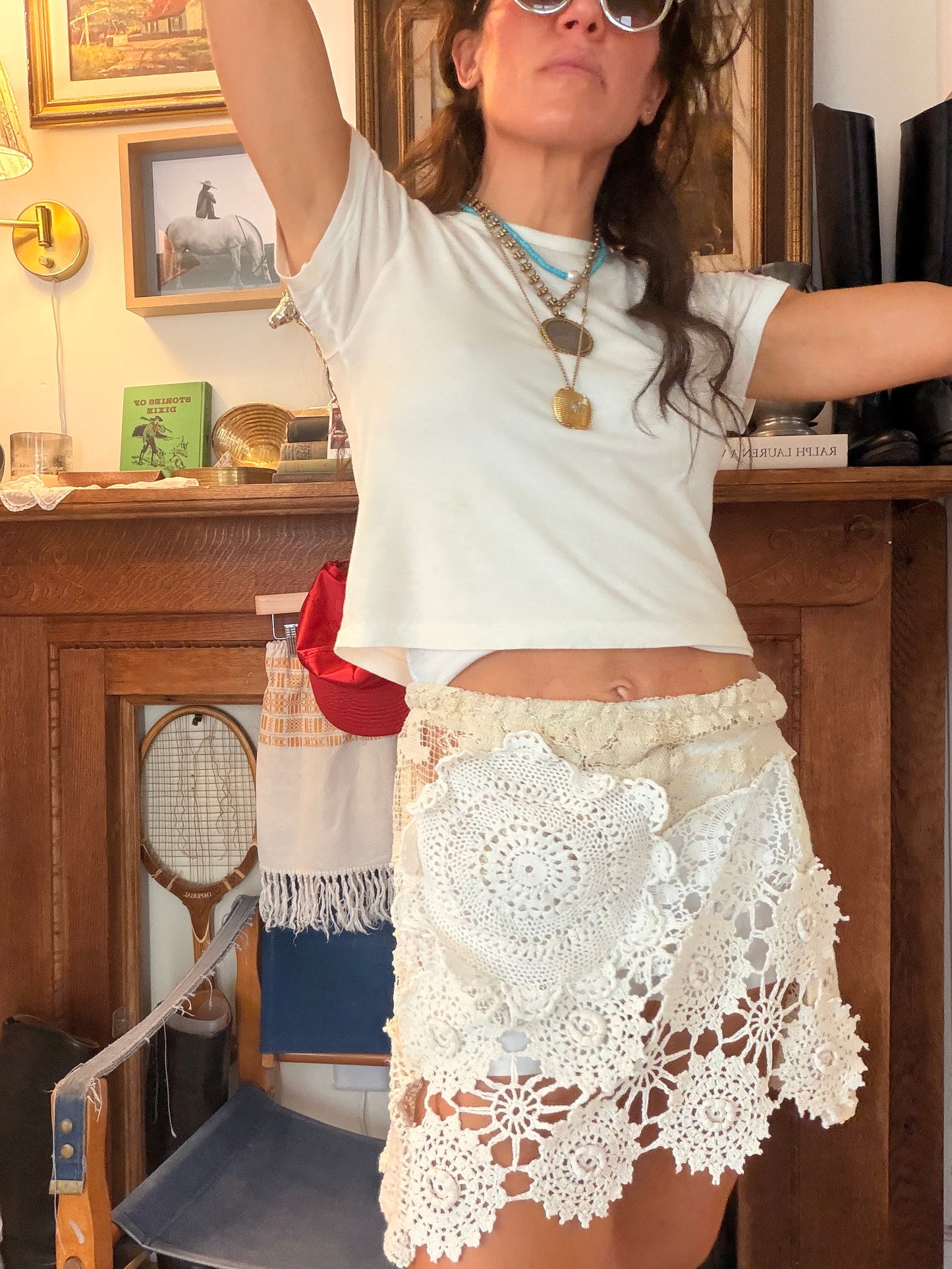 Mixed Crochet and Lace Mini