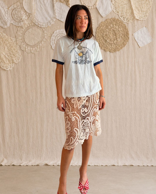 Lace Mid Length Skirt