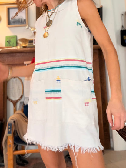 Guatemalan Linen Mini w/ Front Pockets