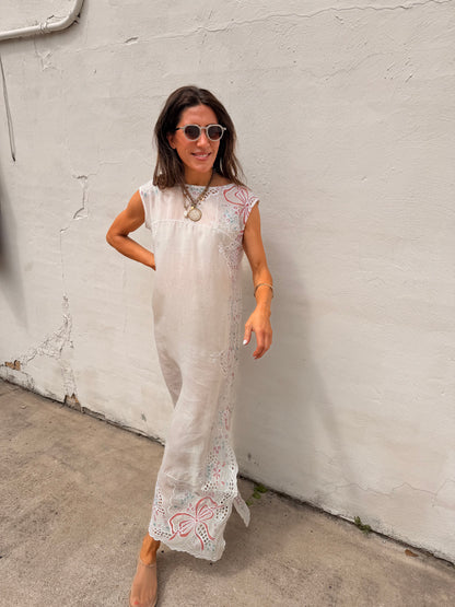 Organza Cutwork Maxi Dress