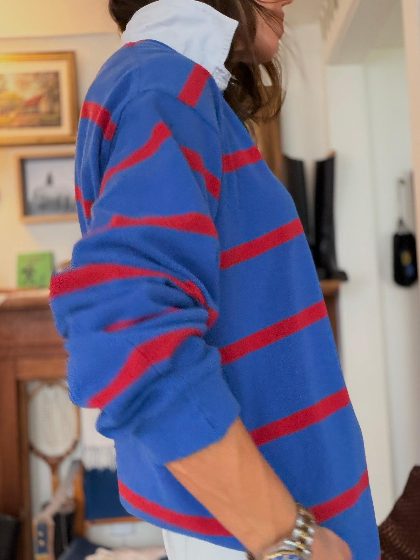 Vtg Rugby Blue and Red