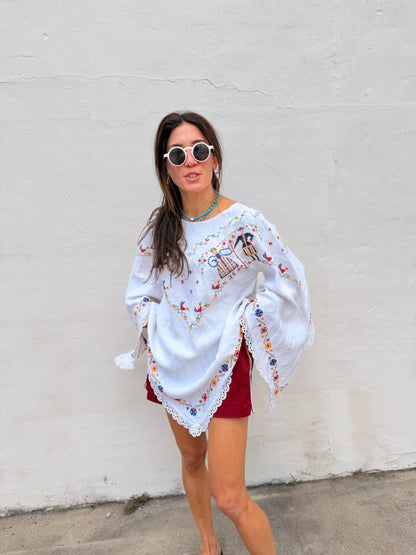Eastern European Folk Embroidered Tunic
