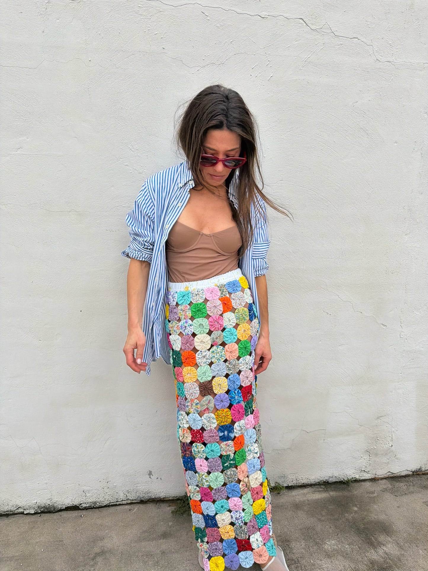 Yo-yo Maxi Skirt Confetti