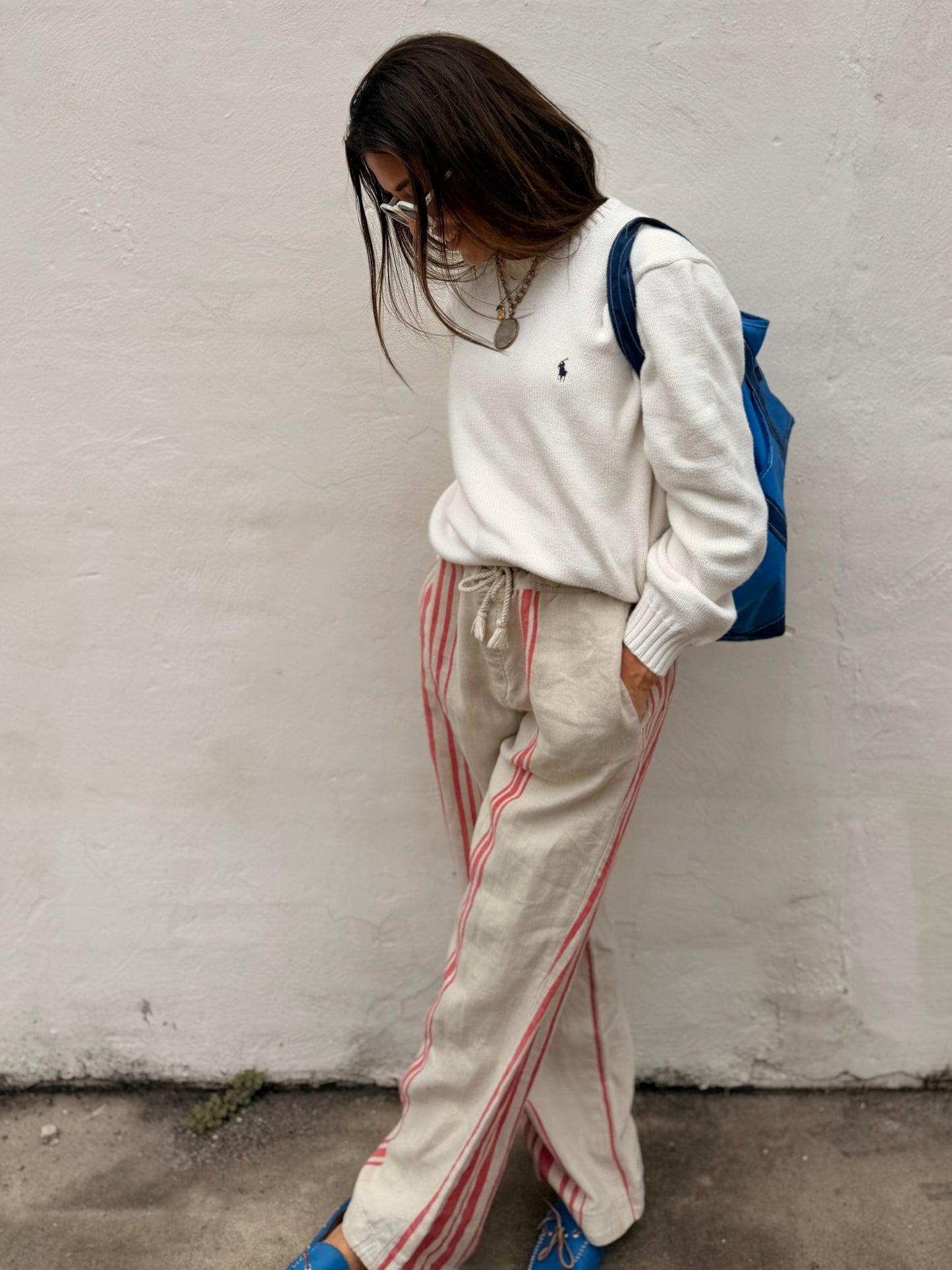 Ralph Lauren Linen Stripe Pant