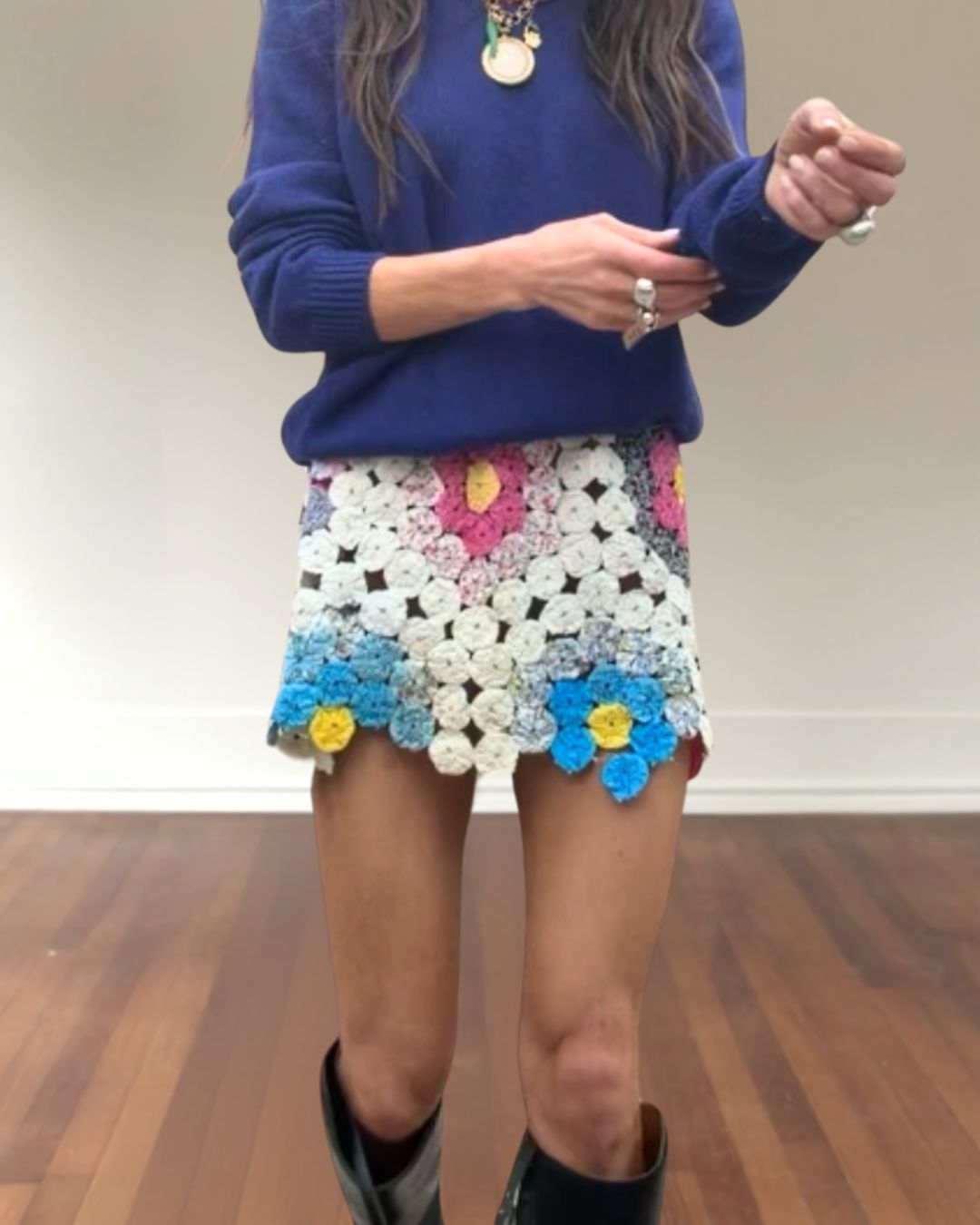 Yoyo Mini Skirt Daisy Chain