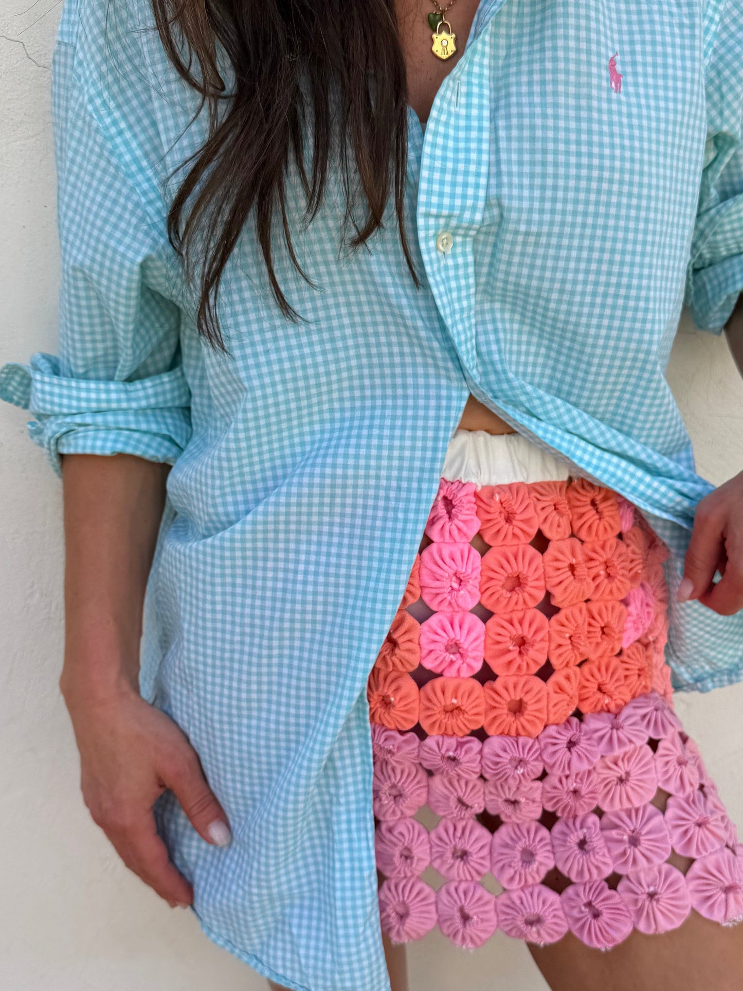 Ralph Lauren Turquoise Gingham Shirt