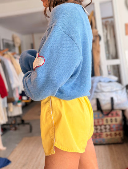 Side Pipe Yellow Shorts