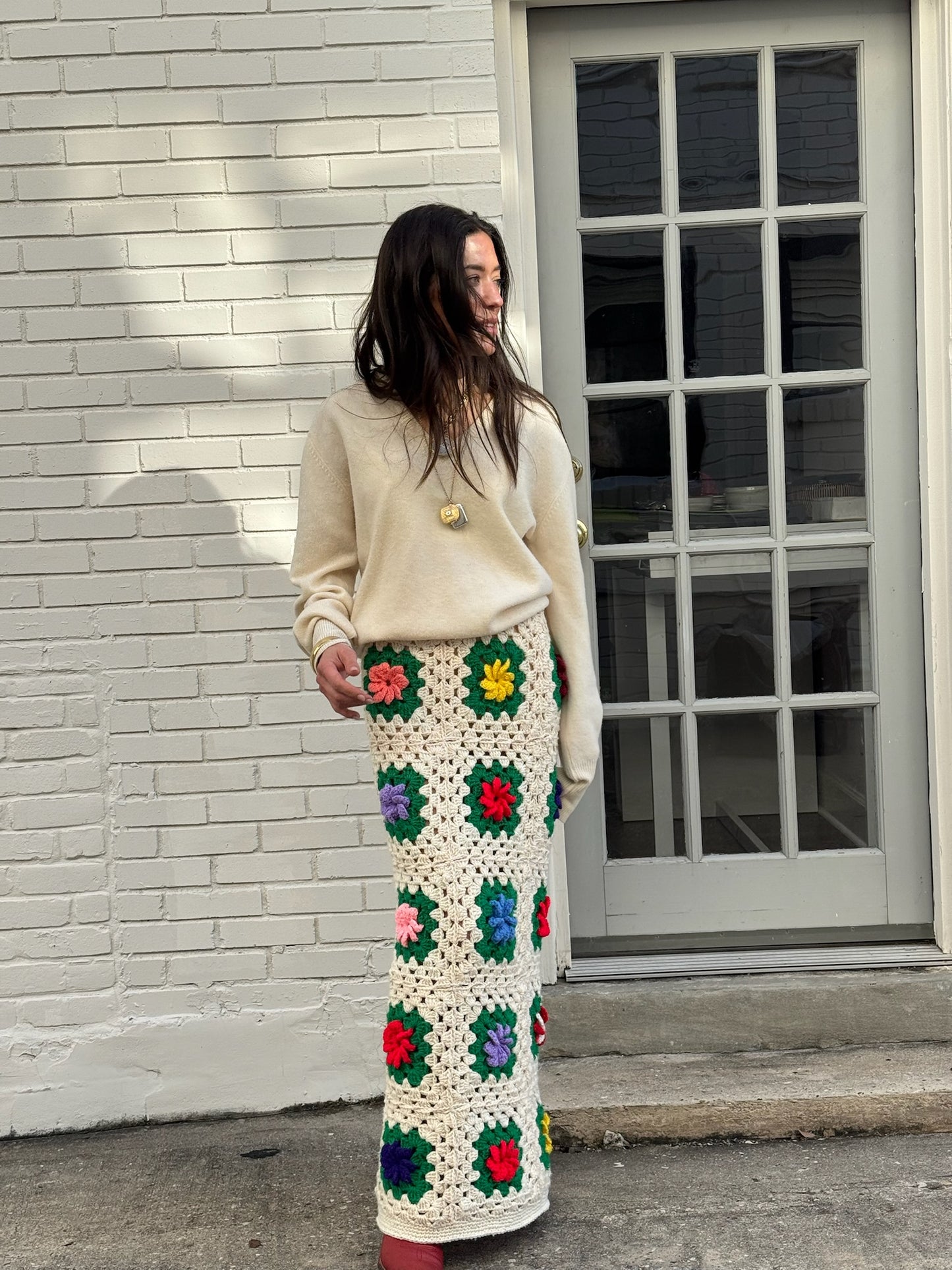 Granny Square Maxi Skirt