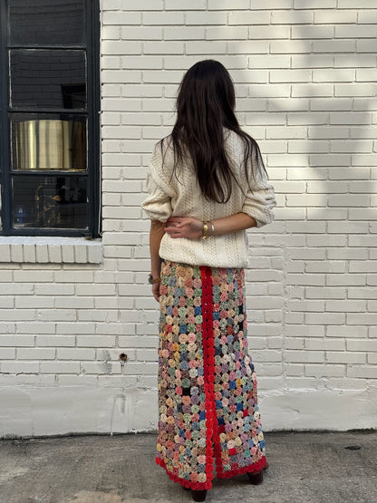 Yo Yo Maxi Skirt Red Stripe