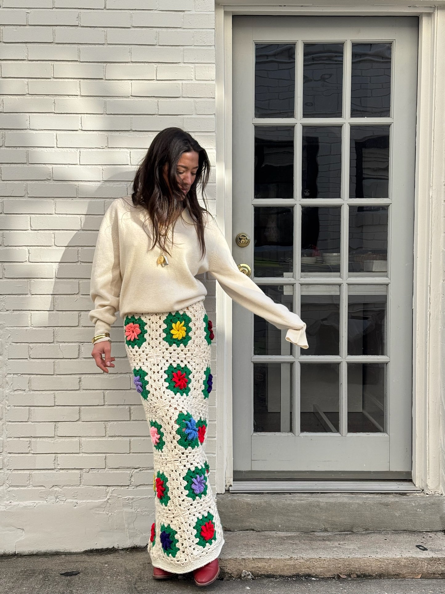 Granny Square Maxi Skirt