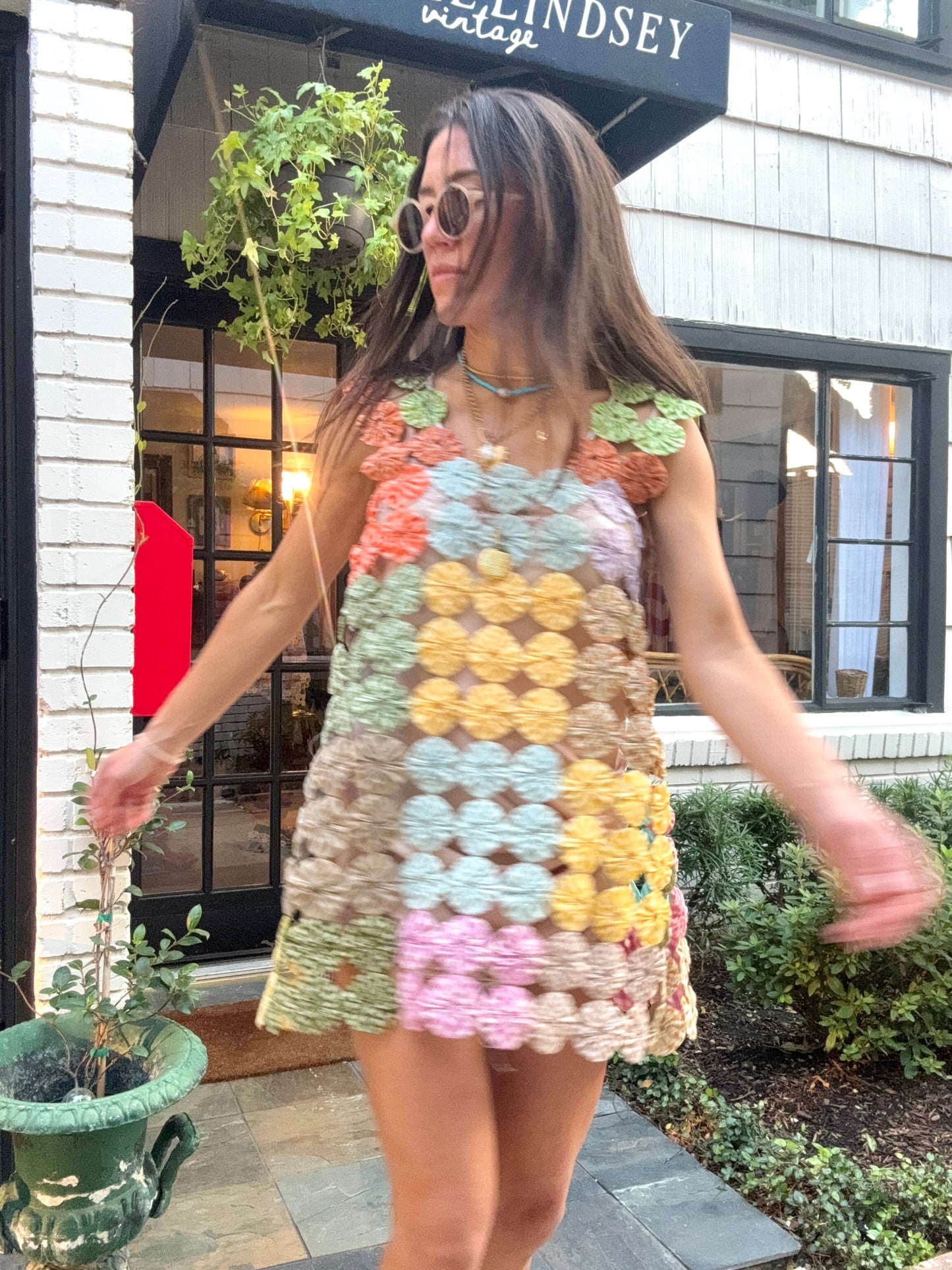 Yo-yo Mini Dress Candy